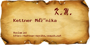 Kettner Mónika névjegykártya